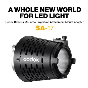 Godox SA-17 Bowens Mount Adapteris Godox SA-P Projektorių, kad Bowens Mount LED nuolatinės Šviesos S30 VL300 Vaizdo Nuotrauka