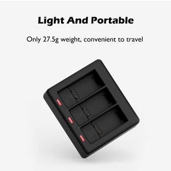 GoPro 9 3-way Baterijos Kroviklis Smart Greito Įkrovimo Dėžutė Su LED Šviesos C Tipo Duomenų Kabelis GoPro Hero 9 Sporto Fotoaparato Priedai