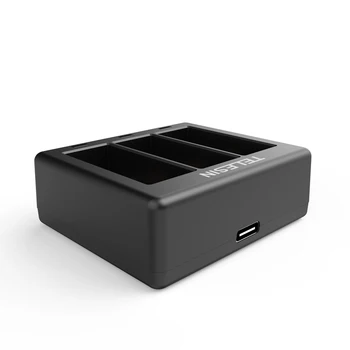 GoPro 9 3-way Baterijos Kroviklis Smart Greito Įkrovimo Dėžutė Su LED Šviesos C Tipo Duomenų Kabelis GoPro Hero 9 Sporto Fotoaparato Priedai