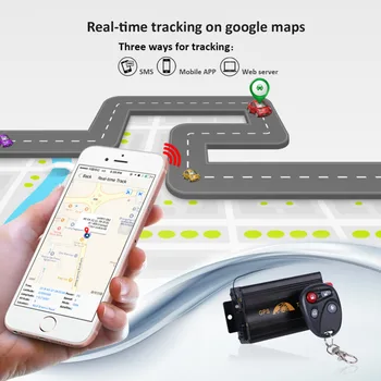 GPS Seklys Automobilių TK103B nutraukė Naftos Relei GPS Tracker Locator 2G/GSM Balso Stebėti Smūgio pavojaus Signalizavimo Maršruto Istorija, Geo-tvoros Nemokama programa