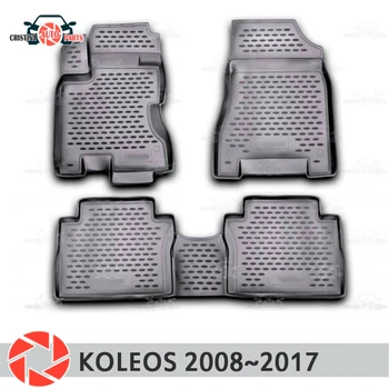 Grindų kilimėliai Renault Koleos 2008~2017 kilimėlių ne slydimo poliuretano purvo apsaugos, vidaus reikalų automobilių optikos reikmenys