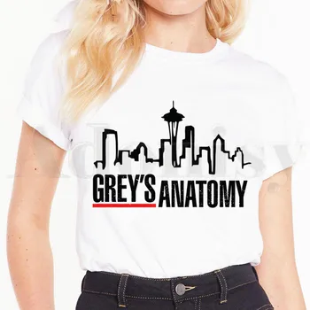 Grėjaus Anatomija Grays Anatomija Tu Mano Asmens marškinėliai trumpomis Rankovėmis Moteriška T Shirts, Moterų Topai Tees Harajuku 