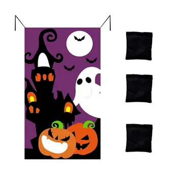 Halloween Party Žaidimas Prekių Pupelių Maišų Helovinas Baneriai Žaidimai Moliūgų Mielas Vaikams Šeimos Parduotuvių Žaidimai