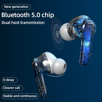HBQ ANC Pro Bluetooth V5.1 laisvų Rankų įranga Aktyviojo Triukšmo Panaikinimas Su LED Ekranu Nešiojamas Belaidis Touch Kontrolės Ausinių TWS Ausinių