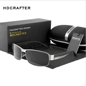 HDCRAFTER Mados Vairavimo Saulės Akiniai Vyrams Poliarizuoti akiniai nuo saulės UV400 Apsauga Markės Dizaino Akiniai Aukštos Kokybės Oculos