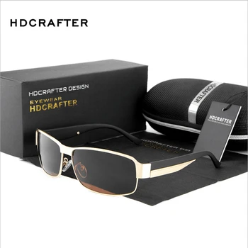 HDCRAFTER Mados Vairavimo Saulės Akiniai Vyrams Poliarizuoti akiniai nuo saulės UV400 Apsauga Markės Dizaino Akiniai Aukštos Kokybės Oculos