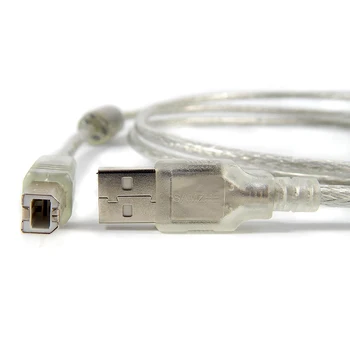Hifi USB kabelis VPK UK-415 USB print line USB 2.0 duomenų vielos dvigubai magnetinis žiedas spausdintuvo 1,5 M