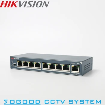Hikvision Originalus DS-3E0309-E Nevaldomas Non-PoE 8 uostų Switch 10/100 Mbps ir 1 Uosto 1000M Uplink Metalo Medžiagos