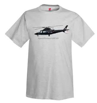 Hip-Hop Naujovė T Marškinėliai VYRIŠKI Prekės ženklo Drabužių AgustaWestland AW109 Sraigtasparnis T-Shirt - Asmeniniams su Savo Tee Marškinėliai