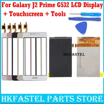 HKFASTEL Originalus LCD Samsung Galaxy J2 Premjero G532 G532F SM-G532 Mobiliojo Telefono LCD Su Touch Ekranas Ekranas skaitmeninis keitiklis