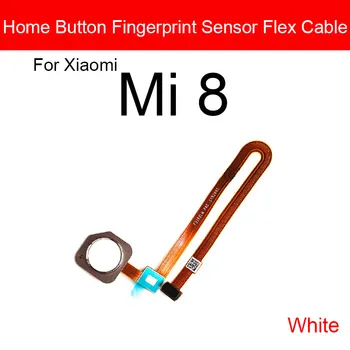 Home Mygtuką, pirštų Atspaudų Jutiklis Flex Kabelis Xiaomi MI 8 SE Lite Meniu Grįžti Palieskite Jutiklio Flex Juostelės Pakeitimas, Remontas, Dalys