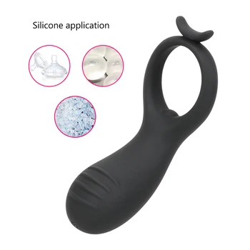 IKOKY 10 Rūšių Vibruojantis Penio Žiedas Sekso Produkto Vibratorius Silikono Gaidys Žiedas USB įkrovimą, Sekso žaisliukai Vyrams Vyrų Atidėti Ejakuliacija