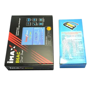 IMAX B6AC 80W 6A Dual RC Lipo Baterijos Likutis Įkroviklis Išleidiklis XT60 Lygiagrečiai Įkrovimas naudojant Maitinimo Adapterį Valdybos T-plug Dekanai Įkroviklis