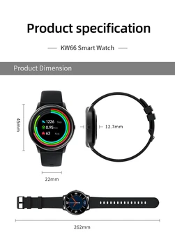 IMILAB KW66 Smart Žiūrėti Bluetooth 5.0 Kraujo Spaudimą, Širdies ritmą Sporto Fitness Tracker IP68 Vandeniui Smart Apyrankę SmartWatch