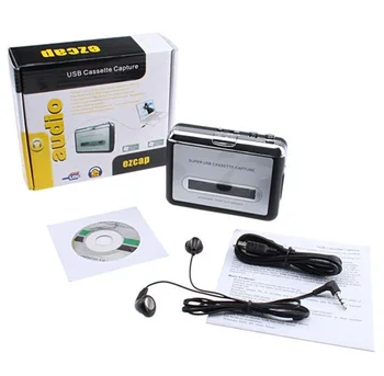 Ir T.T.-USB Portable Kasetės į MP3 Converter Juosta-to-MP3 Grotuvas su Ausinėmis