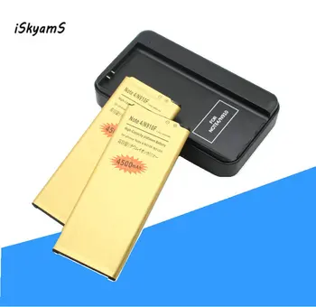 ISkyamS 2x EB-BN910BBE Note4 Aukso Baterija + Įkroviklis, skirtas Samsung Galaxy Note, 4 N910H N910A N910C N910U N910F N910X N910V N910P