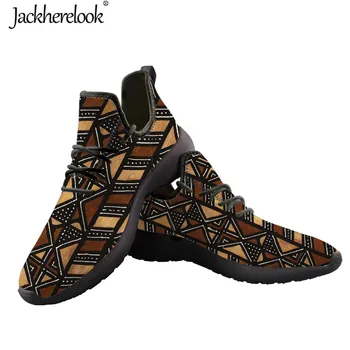Jackherelook Moteris Butas Batai Lengvas Mesh Mezgimo Sneaker Derliaus Afrikos Etninės Modelis Vasaros/Pavasario Avalynės Mujer Zapatos