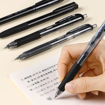 Japonija UNI Gelio Rašiklis Uniball Pen Set Black Rašikliai Studentų 0.5/0.38 mm, Paspauskite Pen Bandymo Office Tinka Kasdieniniam Raštu