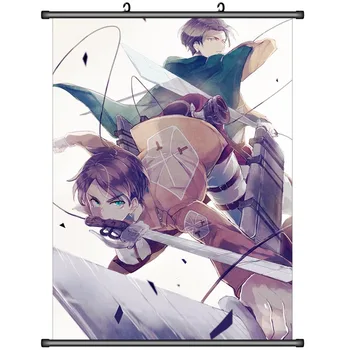 Japonijos Dekoratyvinės Nuotrauką Anime Ataka Titan Levi Akermano & Eren Jaeger Keith Shadis Sasha Namų Dekoro Sienos Pažymėkite Plakatas