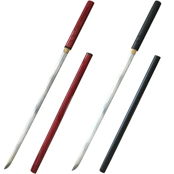 Japonijos samurajų kardas katana kovos menų kardai 1045 anglies plieno kraštais praktikuojančių kardas Vyno raudona/juoda