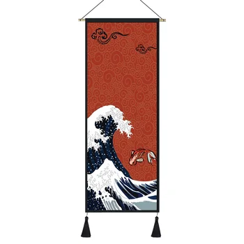 Japonų Ukiyo Didžiosios Bangos Pažymėkite Tapybos Meno Namų Dekoras Drobė, Tapyba Gyvenimo Kambario Sienos Nuotrauka Plakato spauda