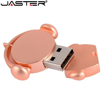JASTEER Mielas Metalo Animacinių filmų 32GB/64GB Muzikos Vyras USB Flash Drive 16GB Pen Drive Flash Memory Stick U Disko (per 10 vnt nemokama LOGO