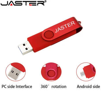 JASTER Išmanųjį telefoną Pendrive OTG USB Flash Drive key usb 2.0 stick 64G otg pendrive 4g, 8g 16g 32g 128G Toepassing Micro Usb