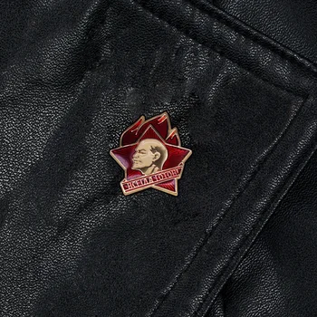 Jaunųjų Pionierių Organizacijos Sovietų Sąjungos nario ženklelis vaizdavo Lenino ir šūkis Visada Pasiruošę