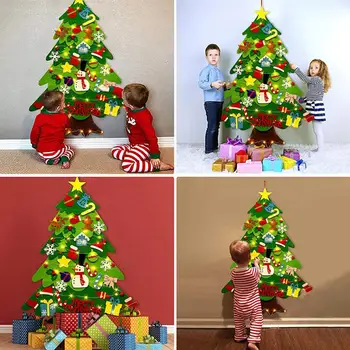 Jaučiau, Kalėdų Eglutė Su Styginių Šviesos Kabančios Sienos Dekoracijos Medis+Šviesos Eilutę Žėrintis Jautėsi Kalėdų Eglutė (Ne Baterija)