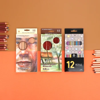 JIANWU ART5 12 spalvų pieštukų Kūrybinių portretų ir peizažų Spalvos pieštuku medienos art piešimo pieštuku Mokykliniai reikmenys kawaii