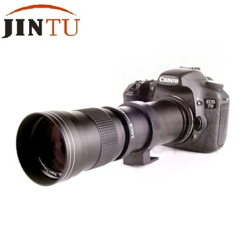 JINTU 420-1600mm f/8.3 teleobjektyvą Teleskopo vaizdo Kameros Objektyvas, skirtas 