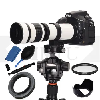 JINTU 420-800mm F/8.3 MF Artinimo Objektyvą Kit for Nikon D3100 D3000 D3200 D3300 D3400 D5000 D5100 D5200 D5300 D5500 D5600 D80