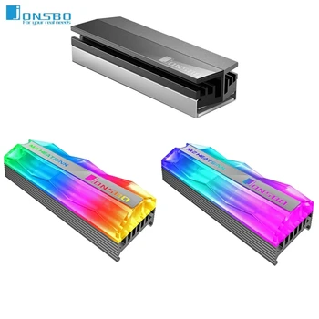 Jonsbo SSD Heatsink 5V 3Pin ARGB SSD Aušintuvas NVME NGFF M. 2280 2 Kietojo Disko Standžiojo Disko Šilumos Kriaukle Aliuminio Vest Šilumos Pagalvėlės