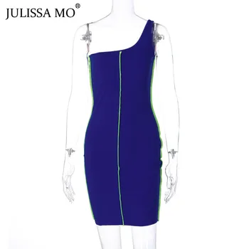 JULISSA MO Seksualus Vienas Off Peties Bodycon Suknelė Rudenį Medvilniniai Berankoviai Mini Suknelės 2020 M. Moteris Kratinys Šalies Klubas Vestidos
