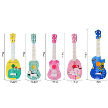 Juokinga Ukulėle Muzikos Instrumentas Vaikams Gitara Montessori Žaislai Vaikams Mokykloje Žaisti Žaidimą Švietimo Dovana
