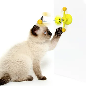 Juokingi Kačių Žaislas Augintiniui Vėjo Malūnas Nešiojamų Interative Žaislas Įspūdį Mokymo