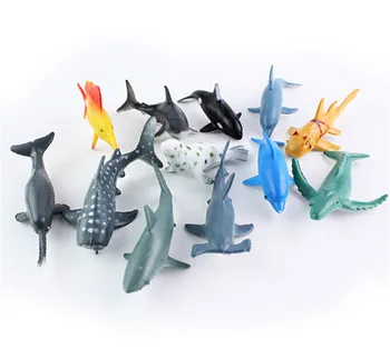 Jūrų Gyvūnų Skaičius Dovana Vaikams, Vaikams, Jūros Gyvenimo Modelį, Žaislai, PVC 4-7cm Baseinas Žuvų Žaislas Ankstyvojo Ugdymo