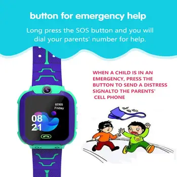 K12 Vaikai Skambinti į Vaikų Smart Žiūrėti Vaikams SOS Antil-prarado Vandeniui Smartwatch Kūdikių SIM Kortelės Laikrodis Vietą Tracker Laikrodžiai