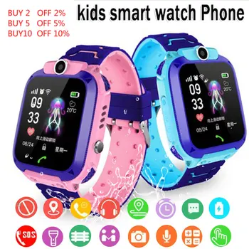 K12 vaikai Smart Žiūrėti vaikai SOS Telefoną, Laikrodį Smartwatch Vaikams Su Sim Kortele Foto Vandeniui IP67 Vaikams Dovanų, Skirtų 