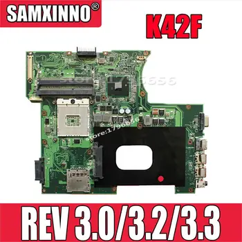 K42F Plokštė REV 3.0/3.2/3.3 GMA HD HM55 PGA989 DDR3 VRAM Pagrindinės plokštės Už Asus K42F Sąsiuvinis K42F P42F X42F visiškai išbandyta