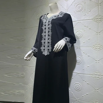 Kaftan Dubajus Abaja Skraiste Femme Turkijos Musulmonų Ilgos Satino Suknelė Islamas Plius Dydis Drabužiai, Suknelės Abayas Moterų Vestidos Largos