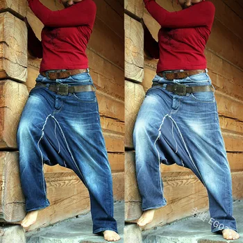 Kalenmos Moteris, Džinsai Naujo Stiliaus Dvigubo Juostos Mados Mėlyna Prarasti Baggy Kelnės Ilgos Moteris Baggy Pants Derliaus Streetwear