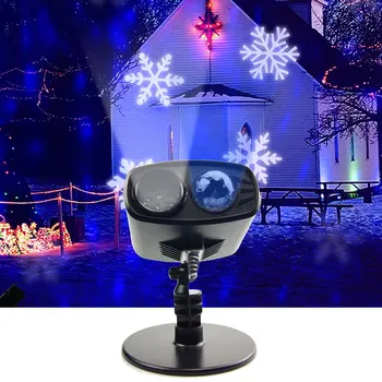 Kalėdų LED Projektorius, Šviesos Kaleidoskopą Snaigės Projekcija Lempų, skirtų Vestuvių, Gimtadienio, Naujųjų Metų Šaliai Atostogų Lauko Patalpų