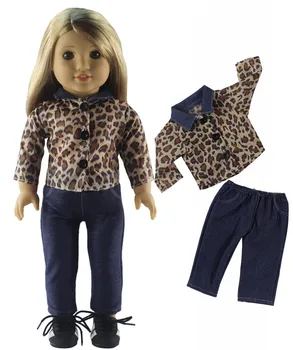Karšto 5 VNT. Įvairių Spalvų ir Stilių, Lėlės Drabužius 18 colių Amerikos Lėlės Bitty Baby Doll S24