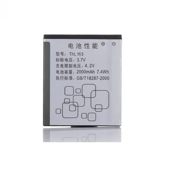 Karšto naujas Originalus Akumuliatorius 2000mah 3.7 V, Li-ion Mobiliojo Telefono Baterija THL W3 W3 Batterie Batterij Bateria