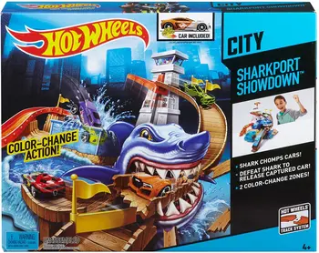 Karšto Ratų Spalvų Keitikliai, Sharkport Showdown Žiedo, Automobilio Bėgių Rinkinys Vaikams, Žaislai