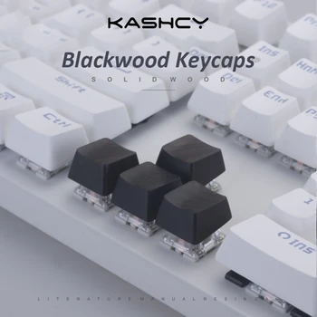 Kashcy blackwood keycap mechaninės klaviatūros medžio masyvo medinės keycaps tarpo klavišą 
