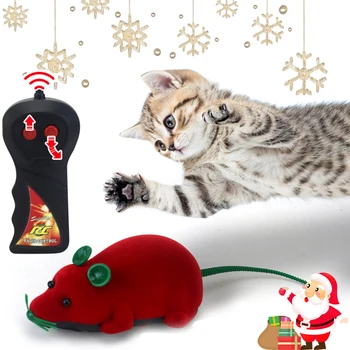Katė Peles Žaislas Wireless RC Pelių Kačių Žaislai Nuotolinio Valdymo Pelės Žaislų Vaikams Juokinga Žaisti Pelės Žaislai, Kalėdų Dovanos Cat#15