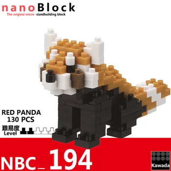 Kawada nanoblock NBC194 Raudona Panda pav blokai juokinga gyvūnų žaislas plytų [Mini Kolekcija Serija] 130 vnt Amžiaus 12+