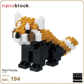 Kawada nanoblock NBC194 Raudona Panda pav blokai juokinga gyvūnų žaislas plytų [Mini Kolekcija Serija] 130 vnt Amžiaus 12+
